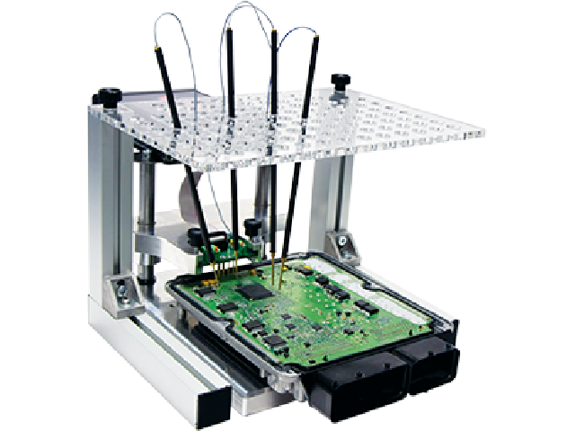 BNP POSITIONING FRAME FOR NEW TRASDATA MASTER AND SLAVE, STRUCTURE WITH 4 STICKS (NEEDLE TIPS) FOR ECU READING/PROGRAMMING. PROVIDED WITH HARD CONTAINER ALSO SUITABLE TO CONTAIN K34DIMA (METAL POSITIONING FRAME)