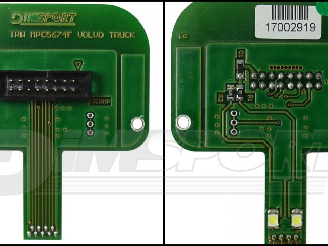TRW (VOLVO/RENAULT TRUCKS) (JTAG, MPC55XX RENESAS CPU) BOARD/STRIPS FOR SOLDERED CONNECTIONS (*)