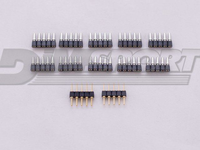 SPARE - 10 SOLDERING TERMINAL STRIPS + 2 MALE-MALE CONNECTING STRIPS 2.54' (BOSCH ECUs)